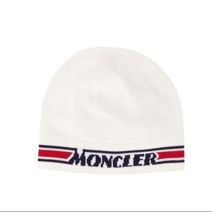 Moncler Enfant - Logo Stripe Knitted Hat